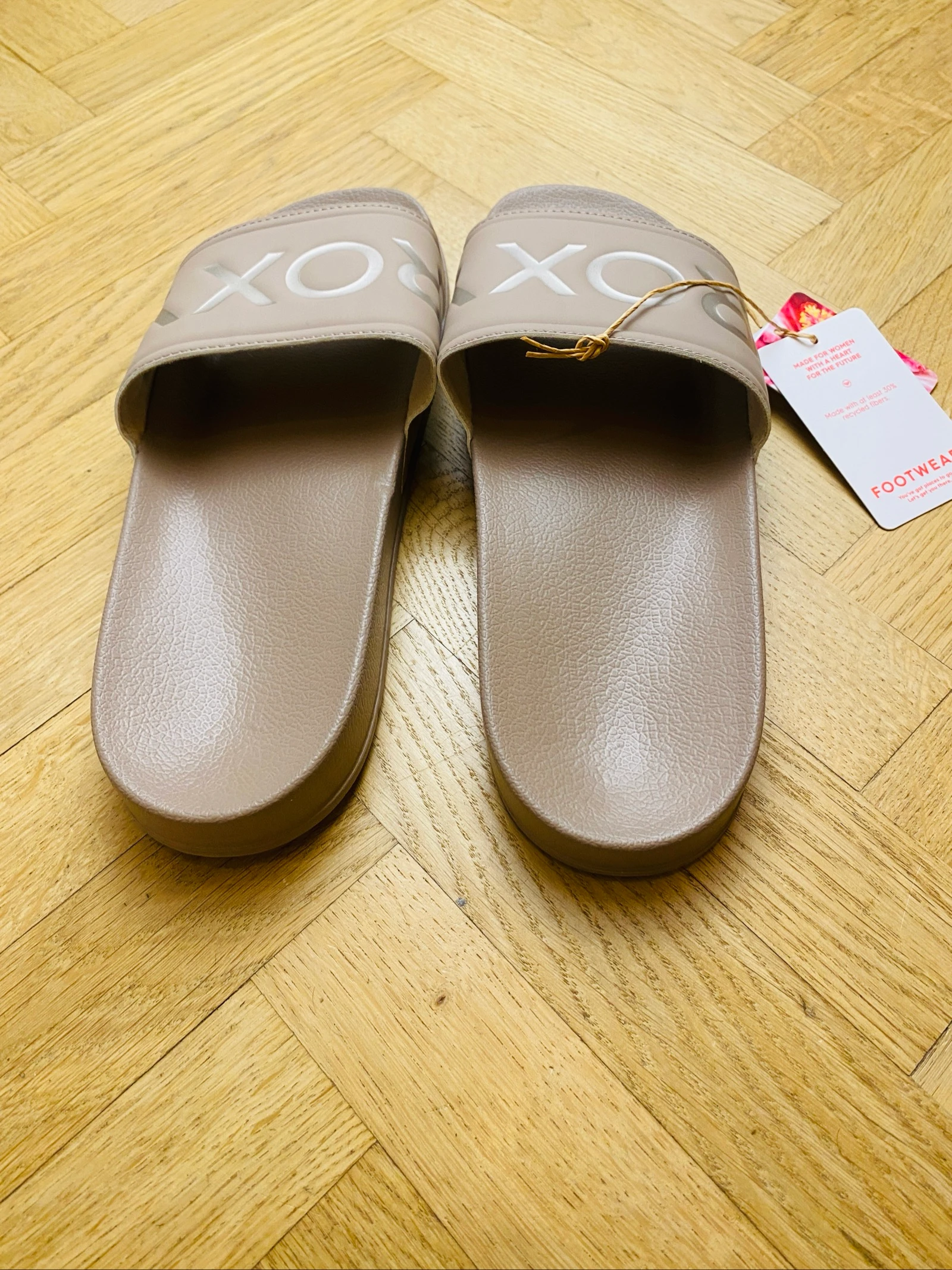 Claquettes sandales Roxy couleur taupe - Taille 42 – photo 2